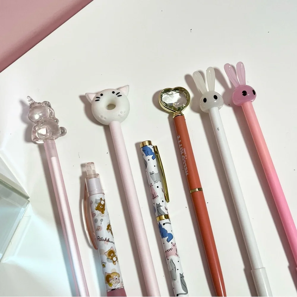 Y2K 2000s mcbling pink pastel pen bundle lot